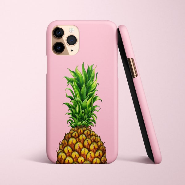 Pineapple Phone Case available for iPhone 15 14 Pro Max 13 12 11 Samsung Galaxy S23 S22 Ultra S21 S20 MagSafe case Pixel 8 7 fruit pink case