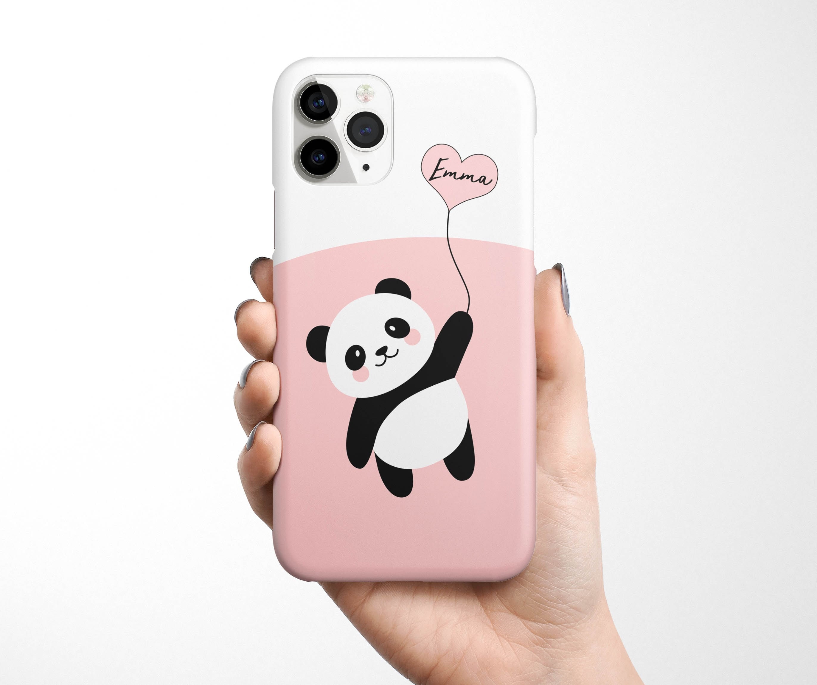 2 Uds Funda Silicona Teléfono Lovely Panda Phone Case Iphone - Temu