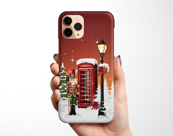 Christmas Lamp Phone Case for iPhone 17 16e 16 15 14 13 12 11 Samsung Galaxy S25 S24 S23 S22, S21, S20, Note 20 xmas phone case, london gift