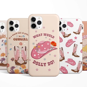Cowgirl Quote Western Phone Case iPhone 16e 16 15 14 13 12 11 XR XS Samsung Galaxy S25 S24 S23 S22 S21 MagSafe Country Pixel 9 case gift
