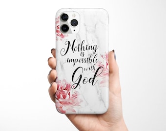 God Is My Strength Handyhülle Für IPhone 13 – Christliches Kreuz Design, Religiöses Motiv