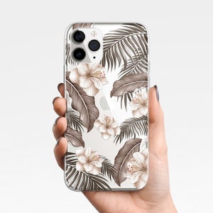 Floral ästhetik Handy Hülle iPhone 16 16 15 14 13 12 11 XS Samsung Galaxy S25 S24 S23 S22 S21 klare Hülle TPU Hybrid, Sommer Geschenk