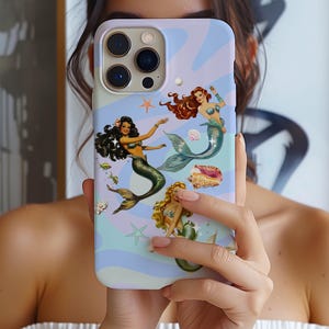 Mermaid Beach Aesthetic Phone Case iPhone 16e 16 15 14 13 12 11 Samsung Galaxy S25 S24 S23 S22 Google Pixel 9 8 MagSafe Case Gift Idea Ocean