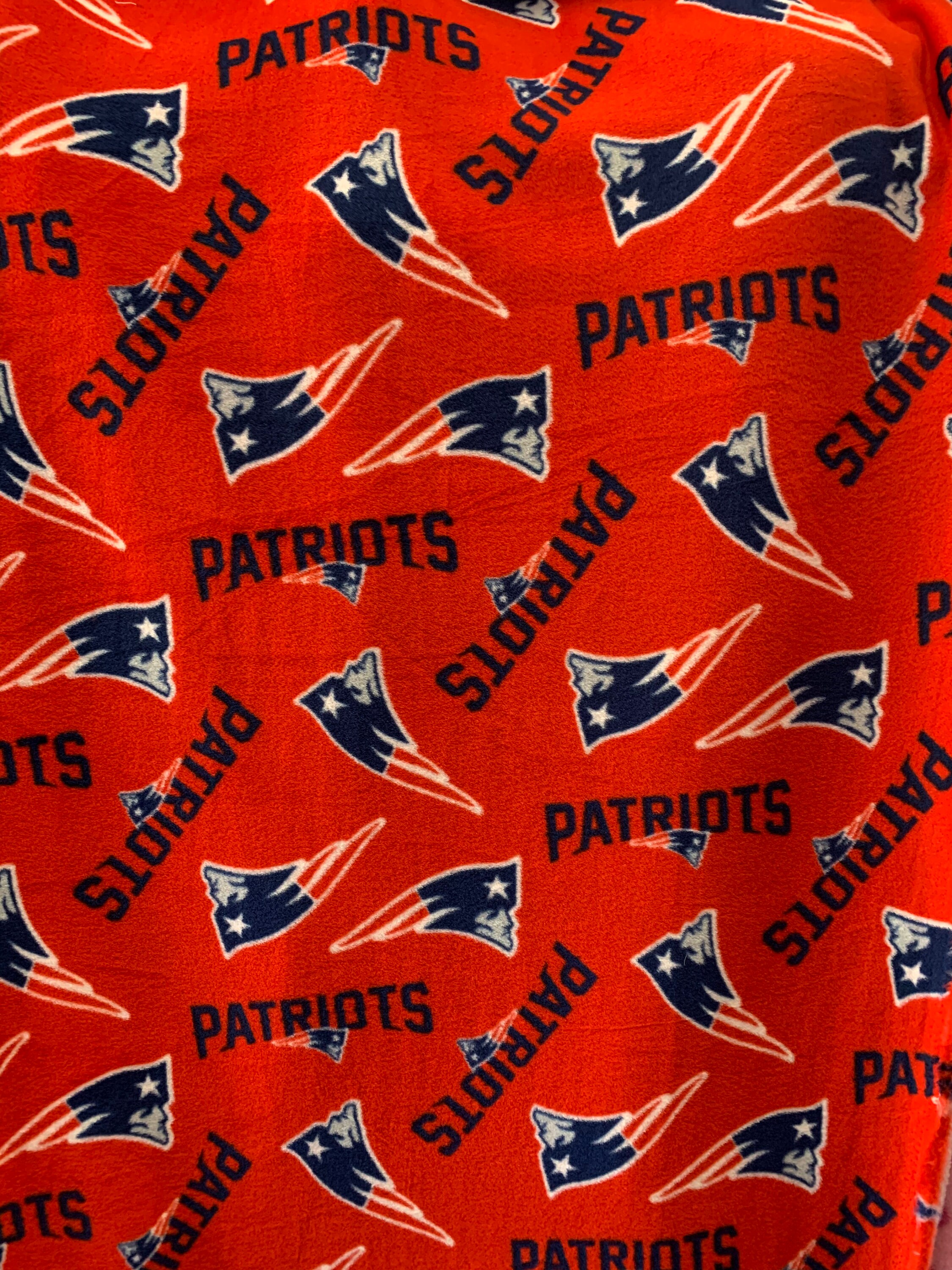 New England Patriots Fleece Fabric/ NFL Football Fleece Fabric Etsy