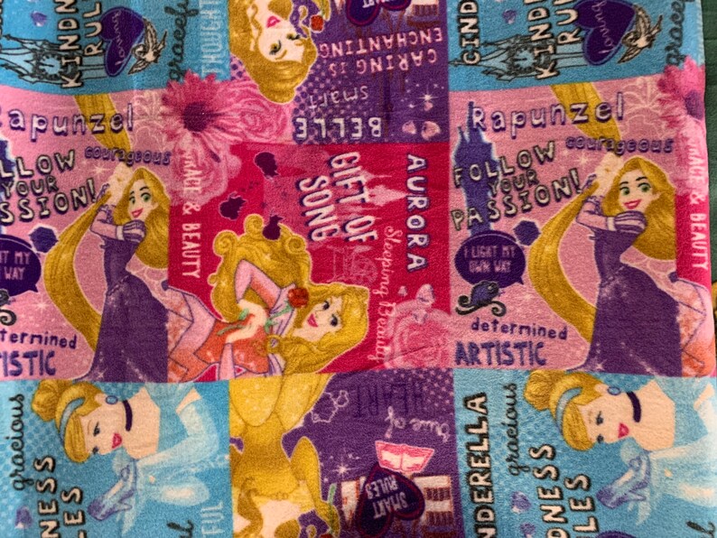 Disney Princess Fleece Fabric / Anti Pill / 60 Wide / Etsy