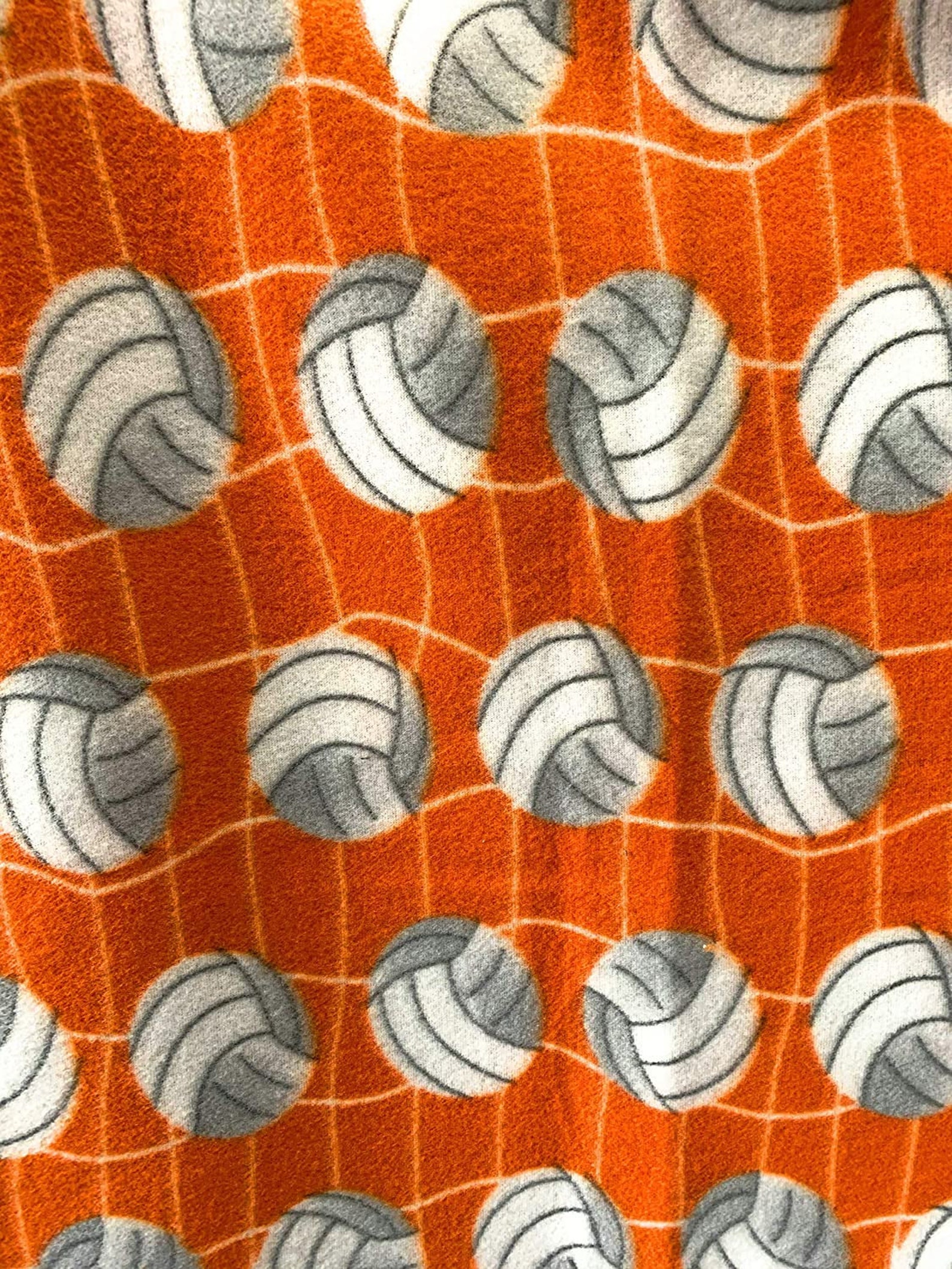 Fleece Fabric / Volleyball Premium Anti Pill Sport Print Etsy