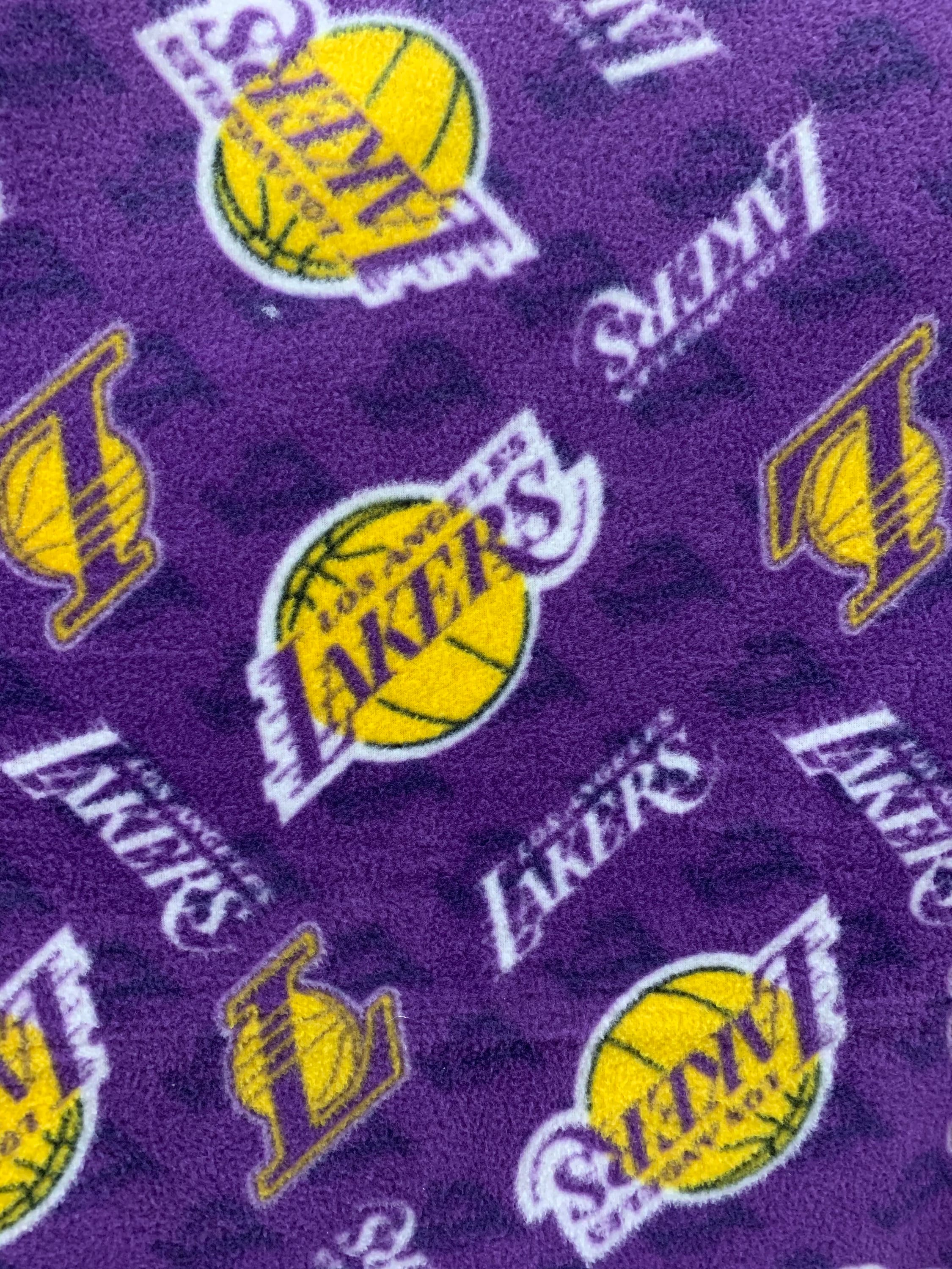 Lakers Fabric Fleece / Los Angeles Lakers NBA Fleece Fabric / Etsy