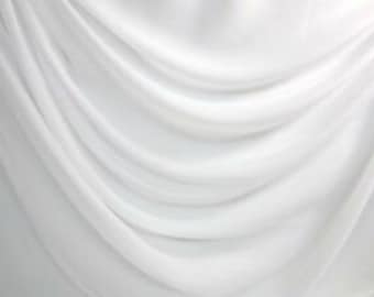 Tejido de gasa blanca - Solid Sheer - 60" de ancho - Se vende cortado a medida - Perfecto para la decoración de bodas y fiestas