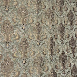 Luxury Chenille Damask Fabric by the Yard, 58” Wide Upholstery Fabric, Heavyweight Curtain Fabric, Baroque Home Decor Textile, Sofa & Pillow image 12