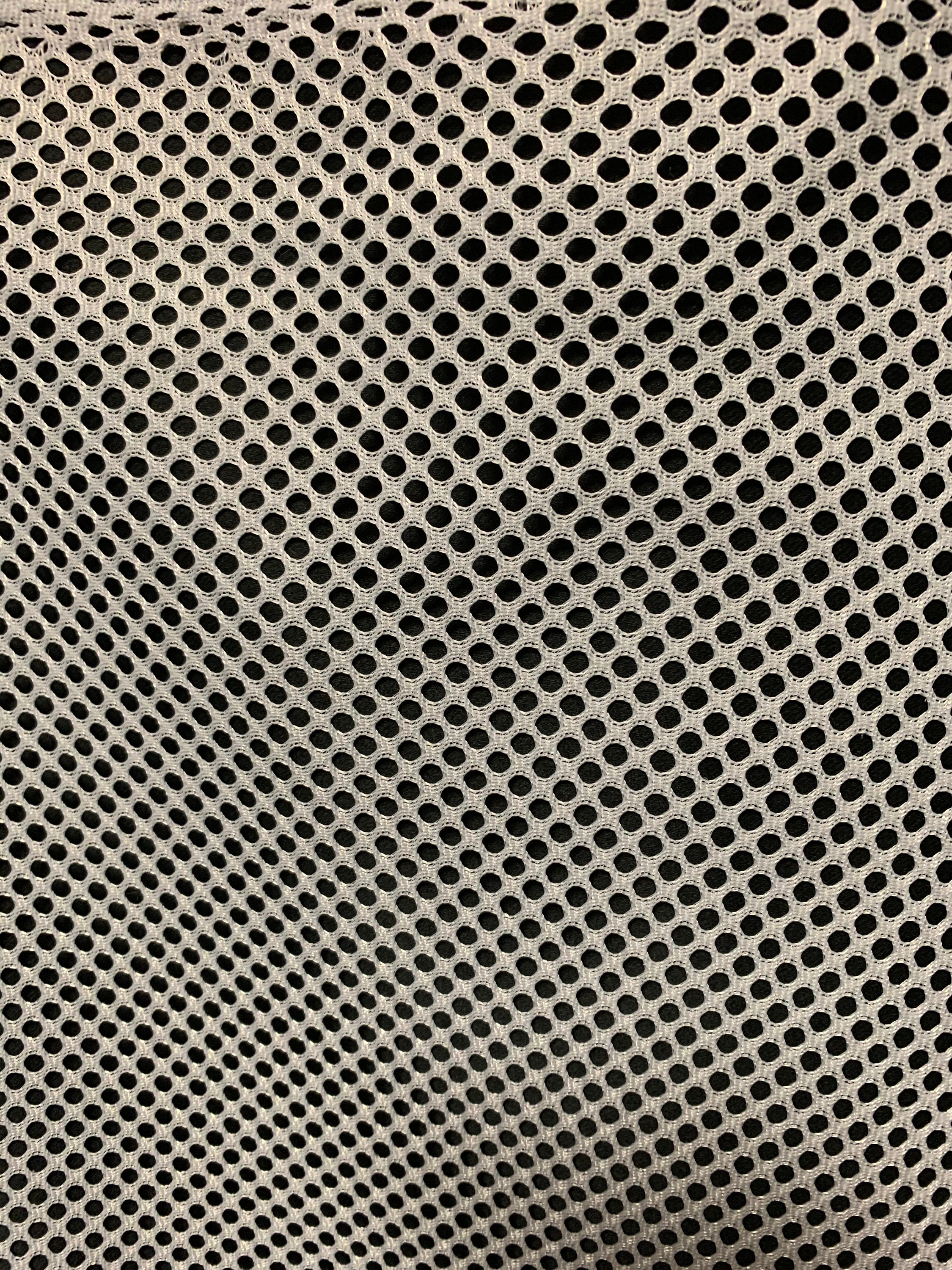 Air Mesh Fabric / Sold by the Yard / 60 Wide / 7mm Polyester Hex Mesh /  Perfect for Halloween Decoration/colors: Balack and White 