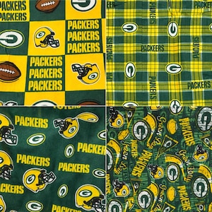 Green Bay Packers Fleece Fabric/ NFL Fleece Fabric / Sold By The Yard / 60" Wide /Anti Pill Fleece/ Perfect for Blanket, Bed Spread
