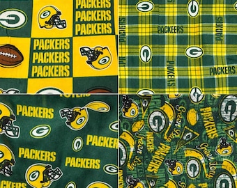 Green Bay Packers Fleece Fabric/ NFL Fleece Fabric / Sold By The Yard / 60" Wide /Anti Pill Fleece/ Perfect for Blanket, Bed Spread