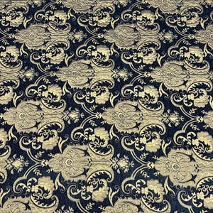Luxury Chenille Damask Fabric by the Yard, 58” Wide Upholstery Fabric, Heavyweight Curtain Fabric, Baroque Home Decor Textile, Sofa & Pillow image 6