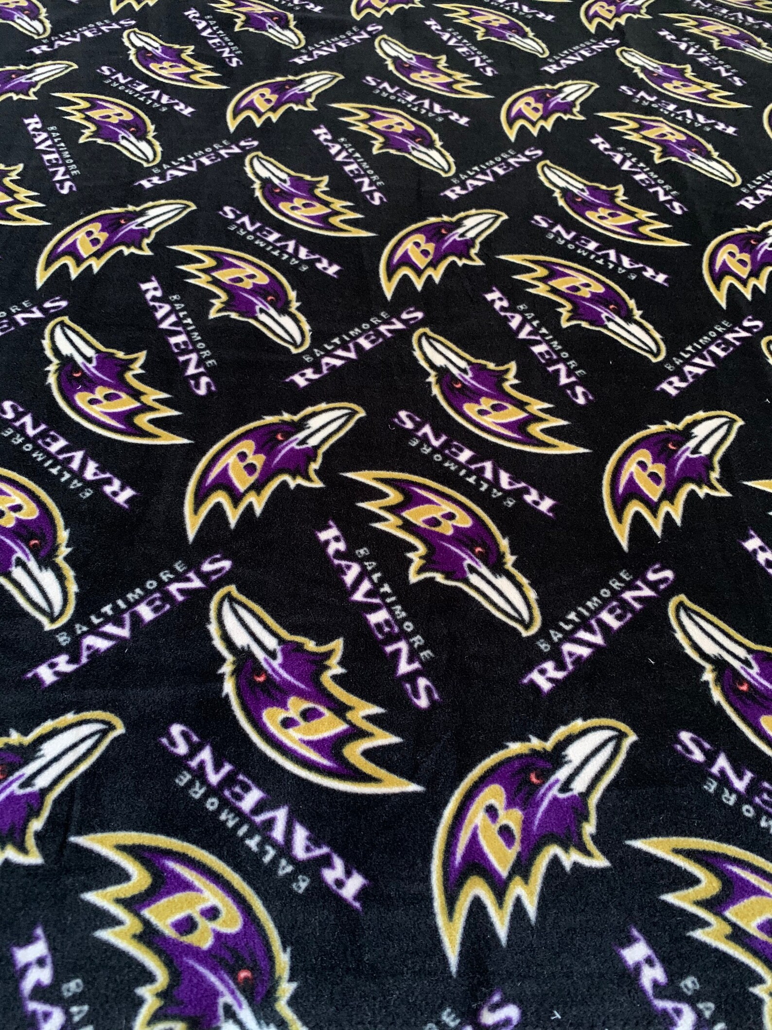 Baltimore Ravens Fleece Fabric/ NFL Football Fleece Fabric / Etsy