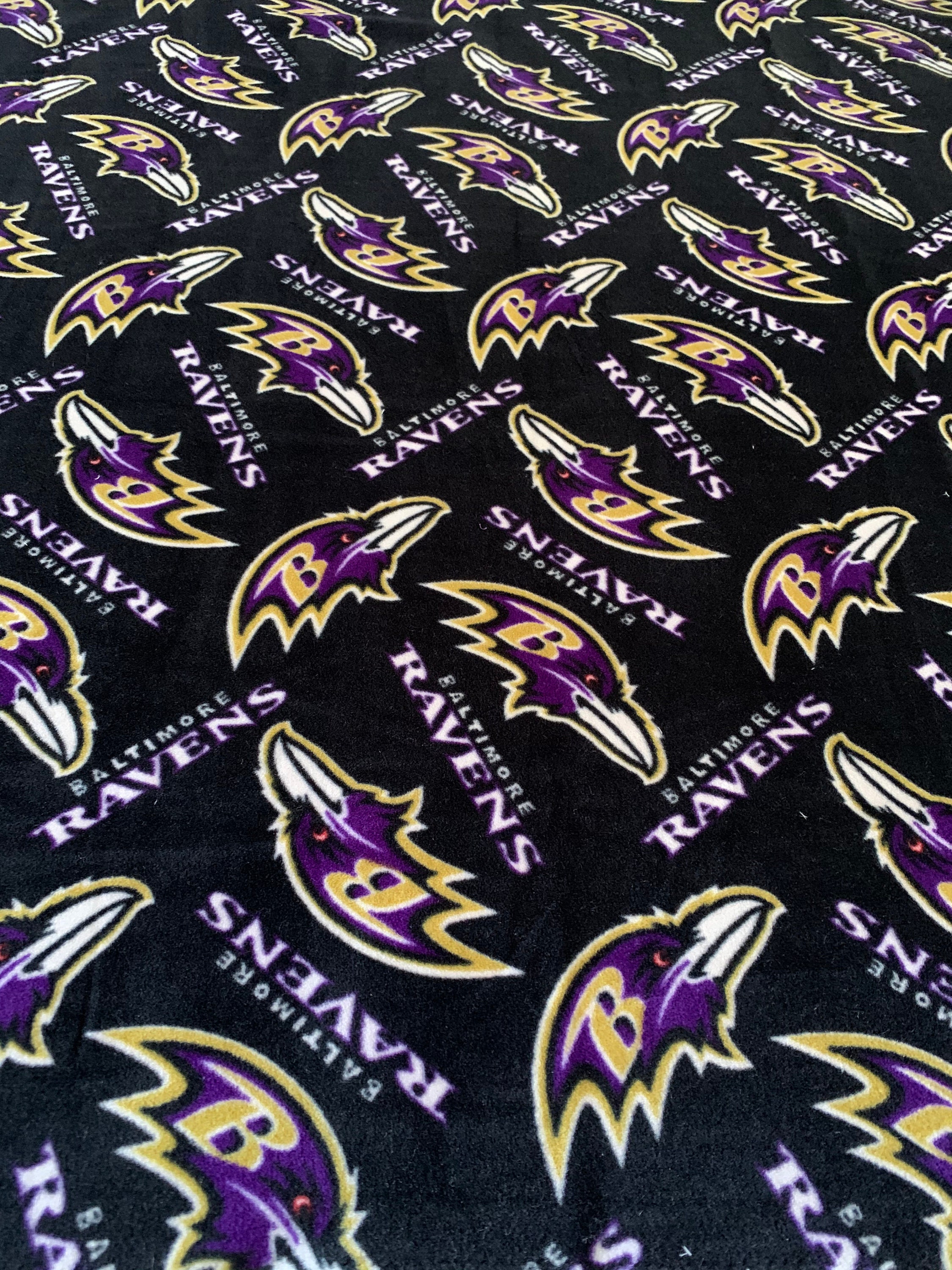 Baltimore Ravens NFL Distressed Design 43 Inches not 58-60 