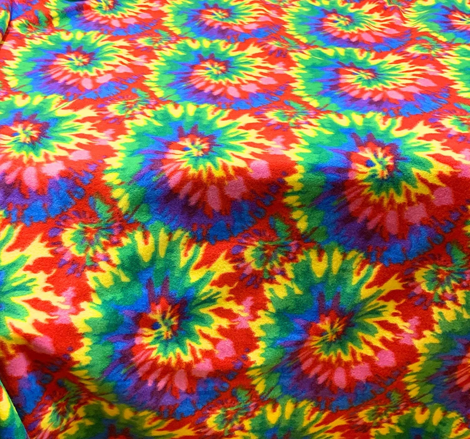 Tie Dye Fleece Fabric / Antipill / Polar Prints Spiral / TIE Etsy