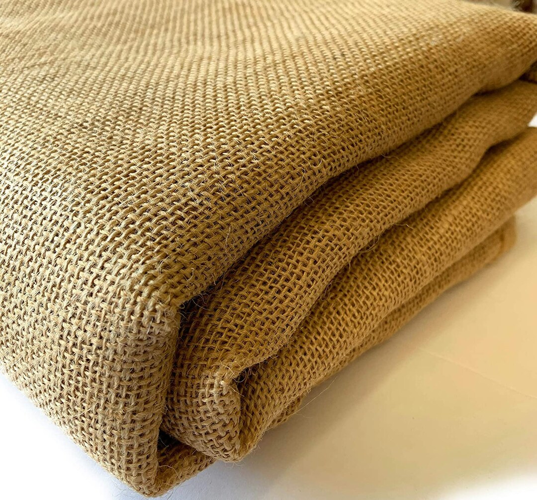 Burlap Premium Natural Vintage Jute Fabric 40 Inches Wide -5 Yards Fold ...