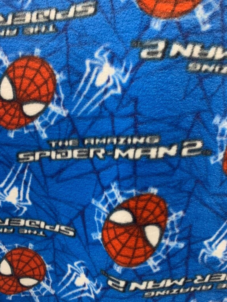 Spider man Fleece Fabric /The Amazing SpiderMan 2 Fabric / Etsy