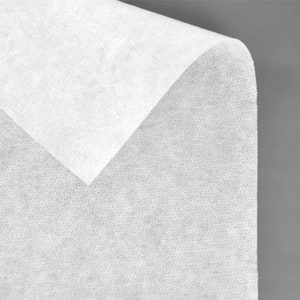 Fusible Interfacing Fabric - lightweight - Suitable for Face Masks - Non Woven - 58&quot; Wide - Sold by the Yard