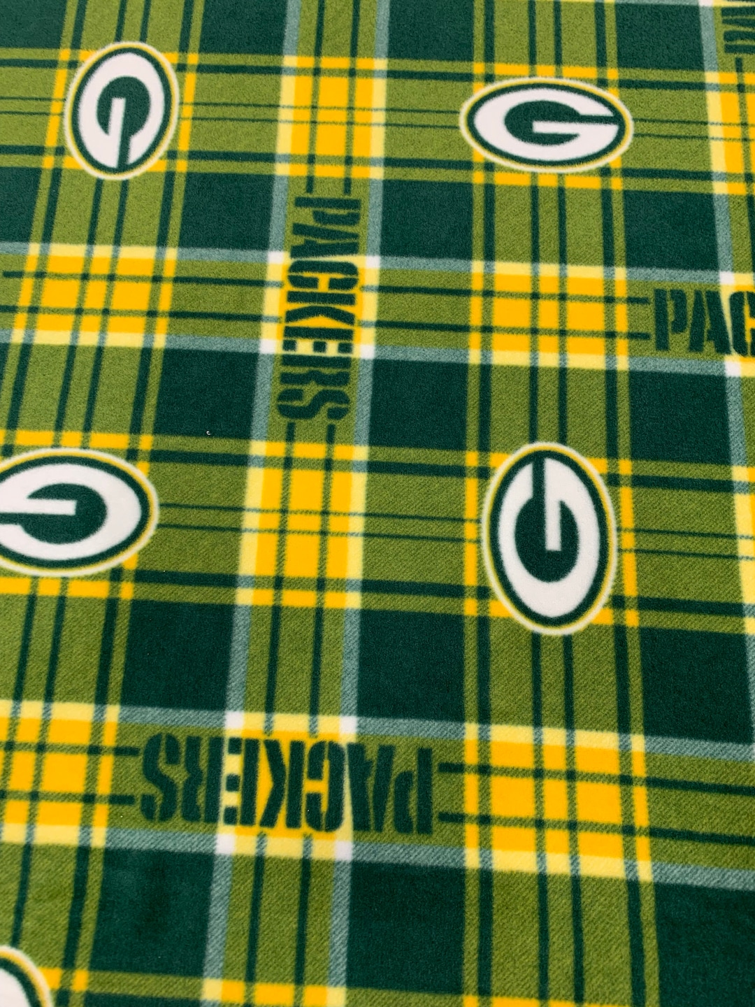 Green Bay Packers Fleece Fabric/ NFL Fleece Fabric / Sold by the Yard / 60 Wide /anti Pill