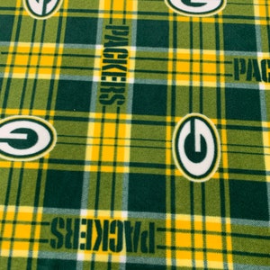 Green Bay Packers Fleece Fabric/ NFL Fleece Fabric / Sold By The Yard / 60&quot; Wide /Anti Pill Fleece/ Perfect for Blanket, Bed Spread