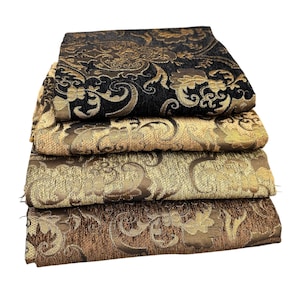 Luxury Chenille Damask Fabric by the Yard, 58” Wide Upholstery Fabric, Heavyweight Curtain Fabric, Baroque Home Decor Textile, Sofa & Pillow image 10