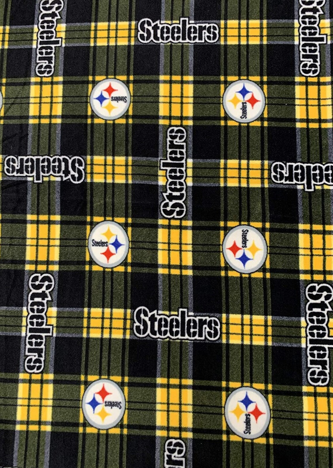 Steelers Fleece Fabric/pittsburgh Steelers NFL Fleece Fabric/ Etsy