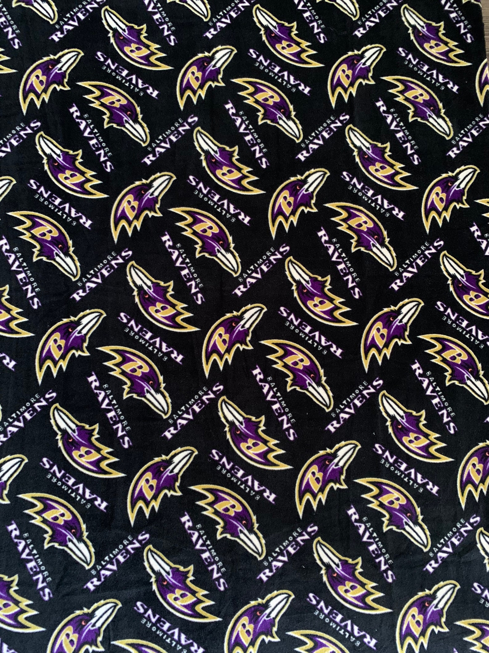 Baltimore Ravens Fleece Fabric/ NFL Football Fleece Fabric / Etsy