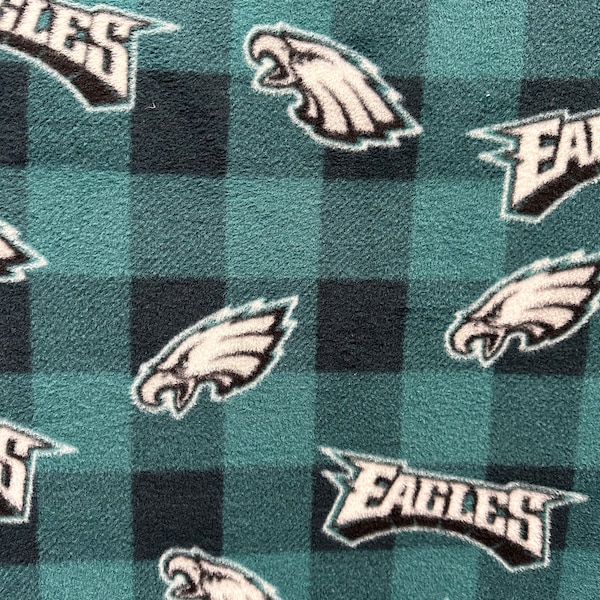 Fabric Traditions Philadelphia Eagles NFL Fleece Fabric/Sold By The Yard/ 58" Wide /Anti Pill Fleece/Perfect for Blanket, Bed Spread