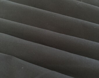 Black Cotton Poplin Strech Fabric - 60" Wide - Sold by the Yard
