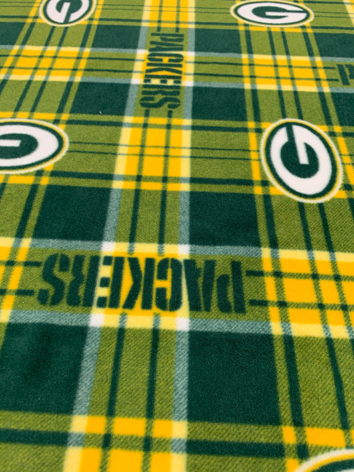 Green Bay Packers Fleece Fabric/ NFL Fleece Fabric / Sold by | Etsy