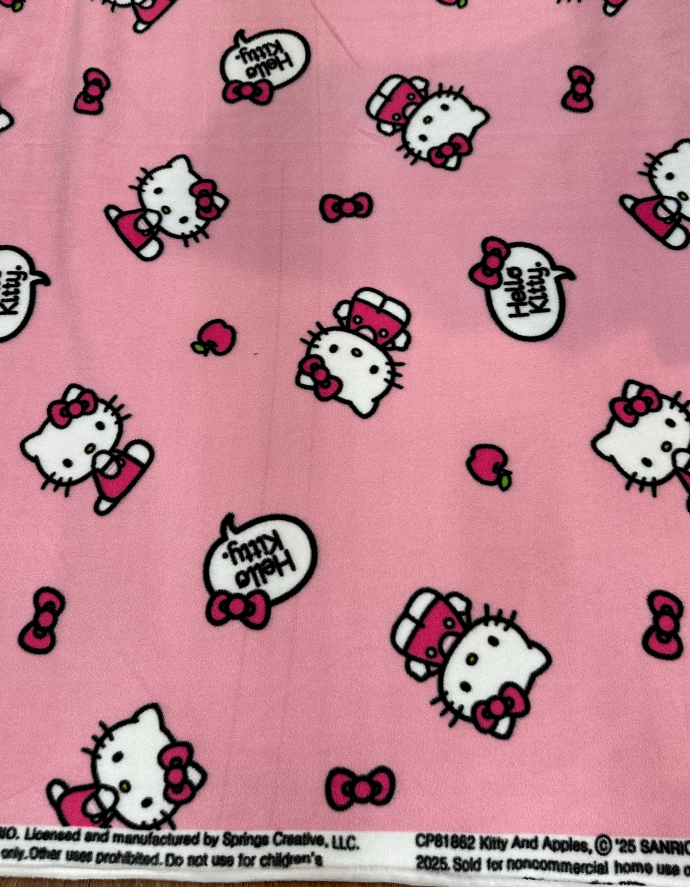 Kitty fleece fabric