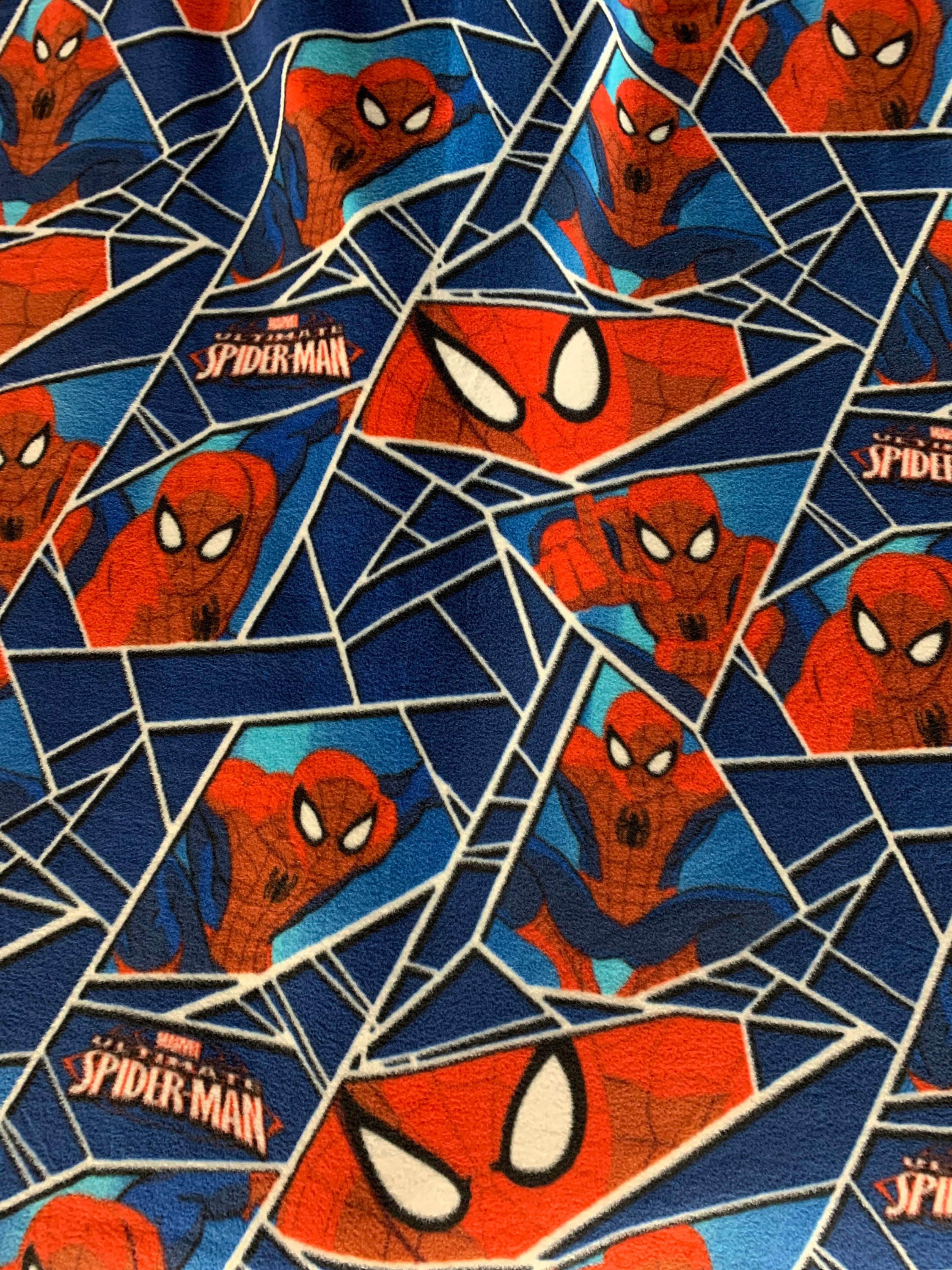 Spider man Fleece Fabric /The Amazing SpiderMan Marvel Fabric Etsy