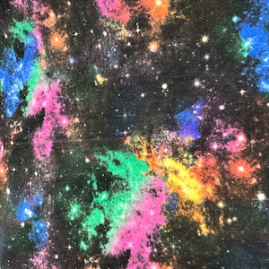 GALAXY Fleece Fabric /Sold By The Yard/60&quot; Wide/Anti Pill Fleece/ Perfect for Blanket, Bed Spread