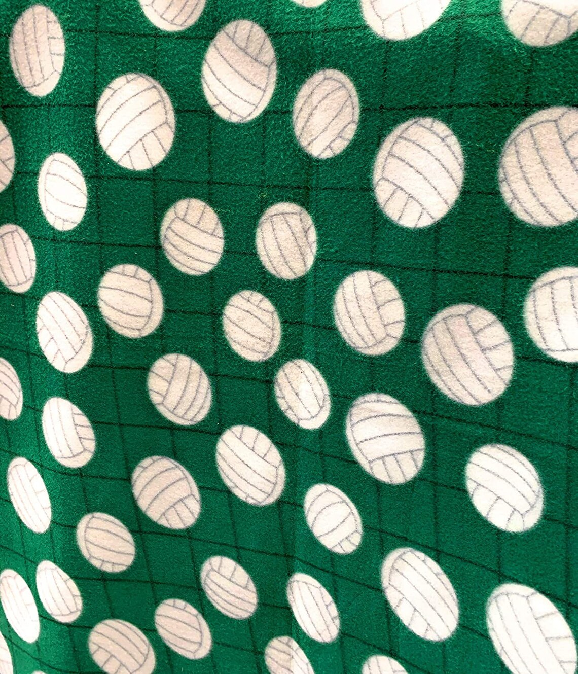 Fleece Fabric / Volleyball Premium Anti Pill Sport Print Etsy