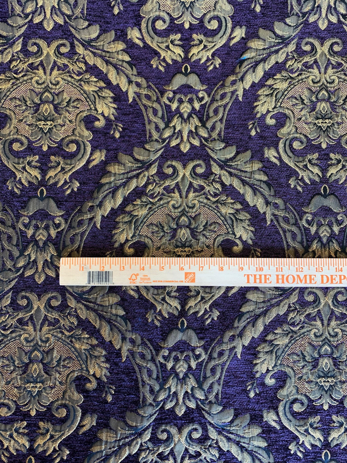 Damask Chenille Upholstery Fabric Sold by the Yard 58 Etsy Australia