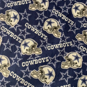 Cowboys Fleece Fabric/ NFL Fleece Fabric / Sold By The Yard / 60&quot; Wide /Anti Pill Fleece/ Perfect for Blanket, Bed Spread