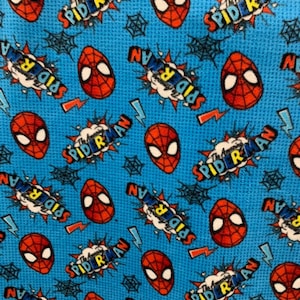 Spiderman Fleece Fabric/ character Fleece Fabric / Sold By The Yard / 58&quot; Wide / Perfect for Blanket, Bed Spread