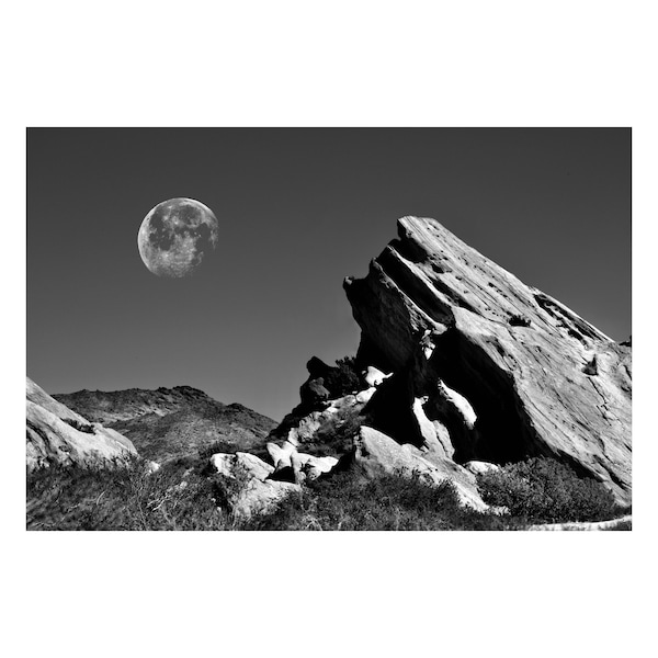 Vasquez Rocks in Black and White