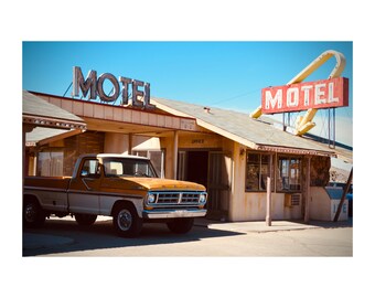 Vintage Motel and Truck