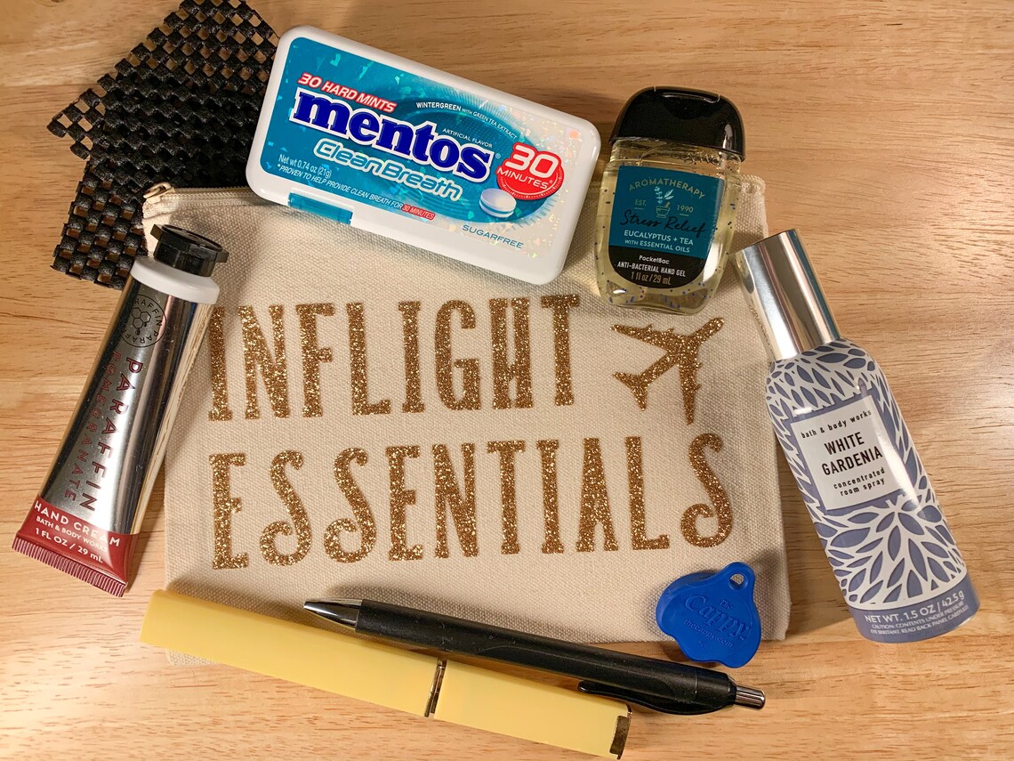 Inflight Essentials Bag for Flight Attendants Gift for Etsy