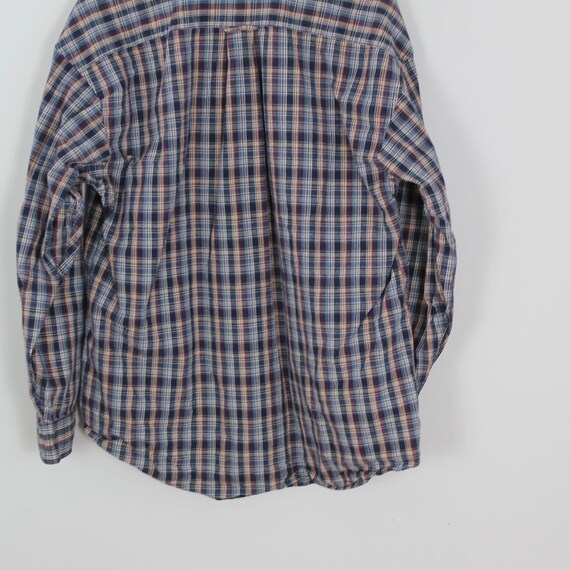 Vintage 90s Bill Blass, Plaid Denim Button Down S… - image 6