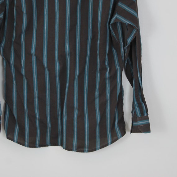 Vintage Black and Blue Striped, J.P. Austin Butto… - image 8