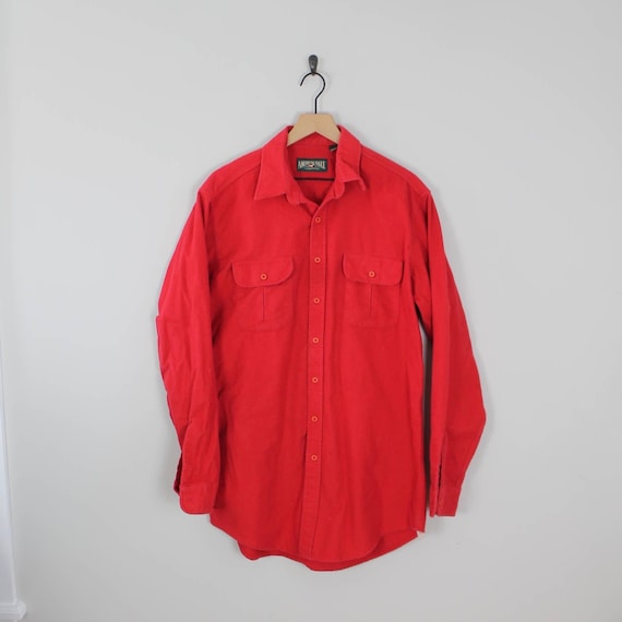 Vintage 90s Red, American Eagle Chamois Shirt, Siz