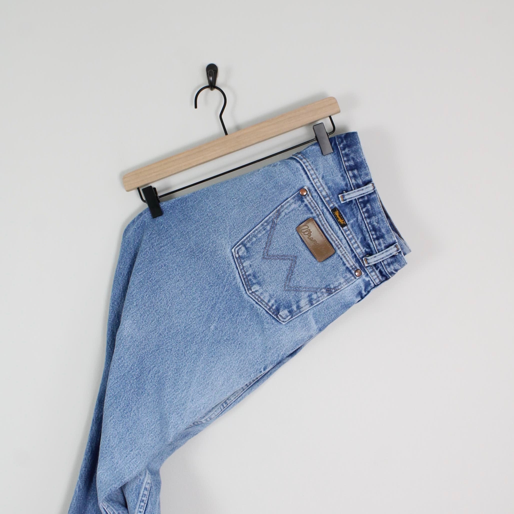 Vintage Wrangler Jeans Tag Size 38x30 Measures 38x28 Etsy
