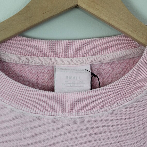 Vintage 90s Pink Delaware Champion Crewneck Sweat… - image 4