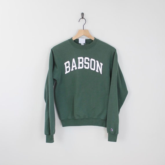 Vintage Babson College, Champion Crewneck Sweatsh… - image 1