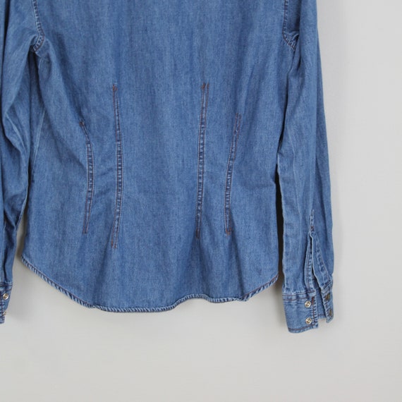 TheVintageRoadGoods Vintage Western Style Denim Levi's Women's Shirt, Size Large, Vintage Work Wear, Vintage Western Wear, Vintage Denim Shirt TheVintageRoadGoods Vintage Western Style Denim Levi's Women's Shirt, Size Large, Vintage Work Wear, Vintage Western Wear, Vintage Denim Shirt