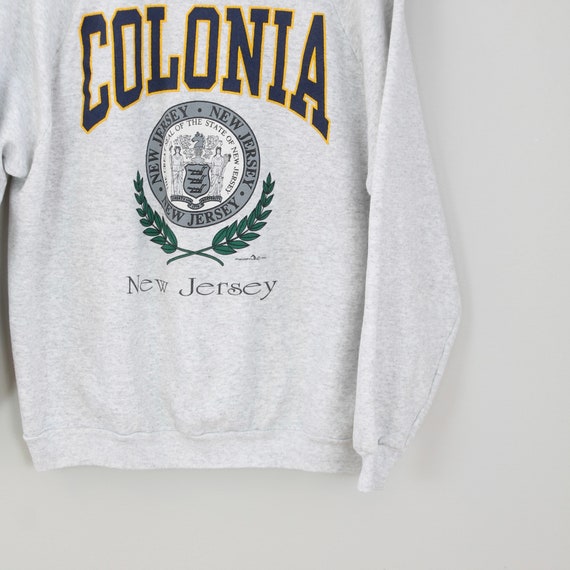 Vintage Colonia New Jersey, Crewneck Sweatshirt, … - image 6