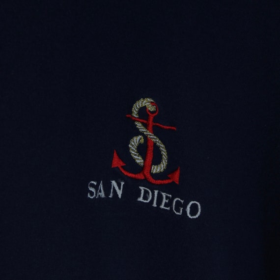 Vintage Embroidered San Diego California, Anchor … - image 3